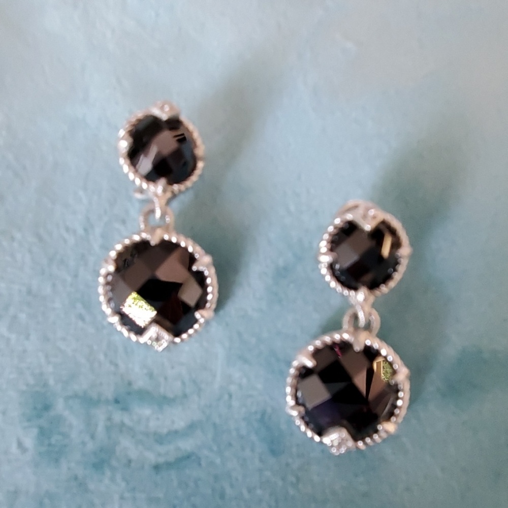 Judith Ripka clip on earrings